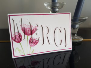 Carte merci tulipes